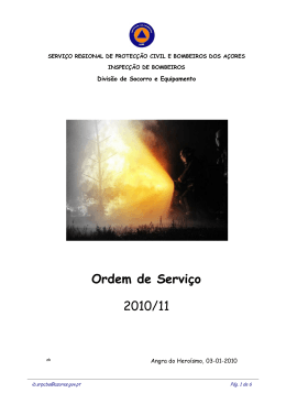 Ordem de Serviço: 2010/11