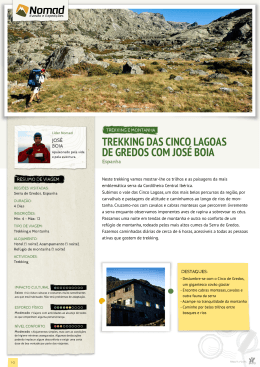 Trekking 5 Lagoas Gredos