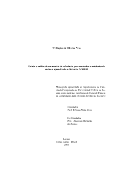 Wellington de Oliveira Neto Estudo e análise de um modelo