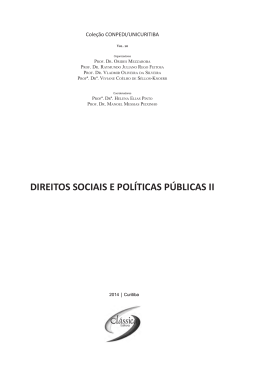 DIREITOS SOCIAIS E POLÍTICAS PÚBLICAS II