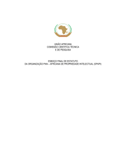 união africana comissão cientifica técnica e de pesquisa esboço