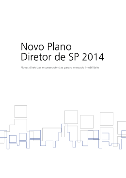 Novo Plano Diretor de SP 2014