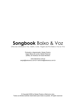 Songbook Baixo & Voz