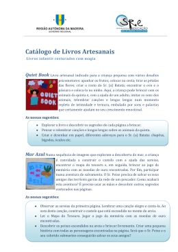 Catálogo de Livros Artesanais - Secretaria Regional Educação
