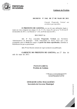 Decreto N. 3165 de 27/05/2013