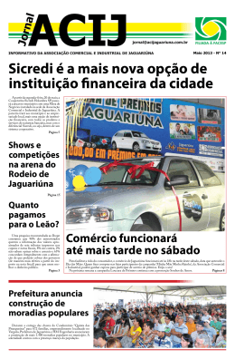 Maio 2013 - Associação Comercial e Industrial de Jaguariúna