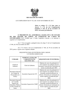 Lei Comp. nº 552, de 18/11/2015 - Assembleia Legislativa do Rio