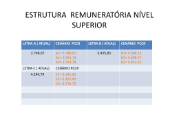 ESTRUTURA DE REMUNERATÓRIA NÍVEL SUPERIOR - ASMP