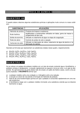 Química I - PUC Minas (Belo Horizonte, Betim e Contagem)