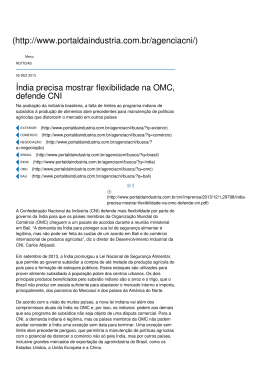 CNI - Portal da Indústria | Agência de Noticias