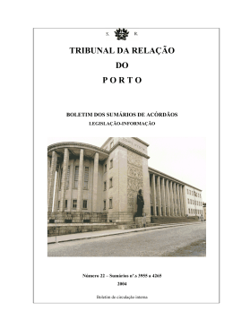 Boletim n.º 22 - Tribunal da Relação do Porto