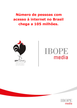 Número de pessoas com acesso à internet no Brasil chega a
