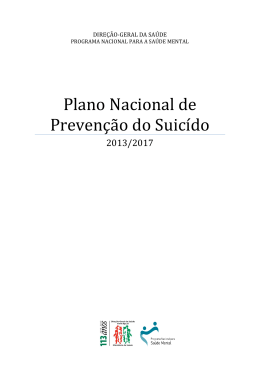 Plano Nacional de Prevenção do Suicídio