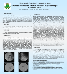 Estenose bilateral de artérias renais de dupla etiologia