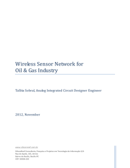 Wireless Sensor Network for Oil & Gas Industry