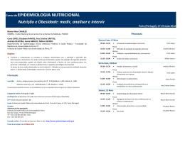 Programa 2012 Epidemiologia Nutricional