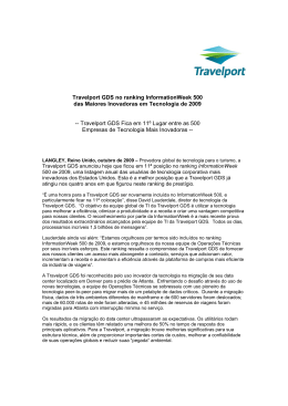 Travelport GDS no ranking InformationWeek 500 das Maiores