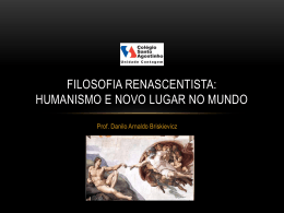 Filosofia renascentista: humanismo e novo lugar no mundo