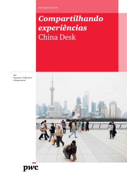 Compartilhando experiências China Desk