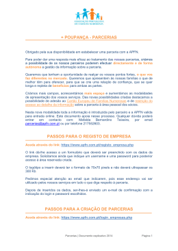 Documento explicativo - Associação Portuguesa de Famílias