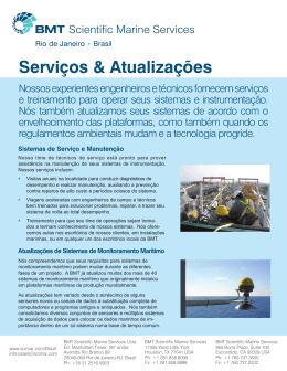 Serviços & Atualizações - BMT Scientific Marine Services
