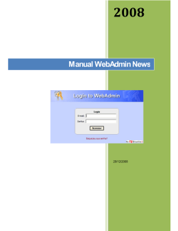 Manual WebAdmin News