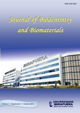 Anais da IV Semana Odontológica - Journal of Biodentistry and