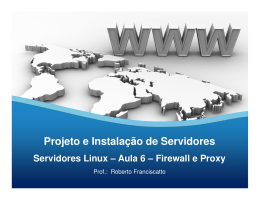 1 – Firewall e Proxy