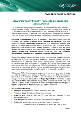 Kaspersky Tablet Security - Kaspersky Lab – Newsroom Europe.