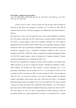 OLIVEIRA, Antônio Pereira da Silva e * gov. SC 1902