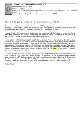 Antonio Roque Dechen é o novo presidente do CCAS