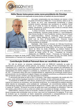 Hélio Naves toma posse como novo presidente do Simelgo