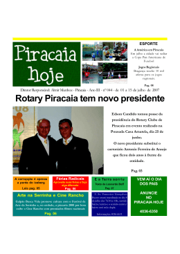 Rotary Piracaia tem novo presidente