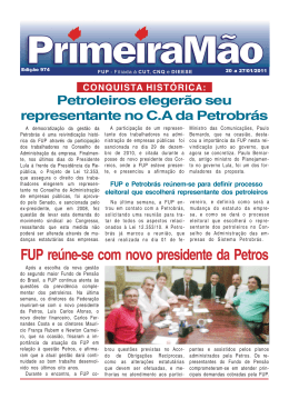FUP reúne-se com novo presidente da Petros