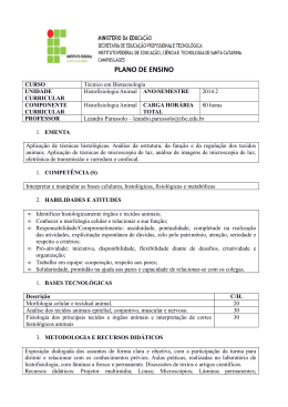Plano_Ensino_Histofisiologia animal (Biotec) - Docente