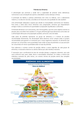 Pirâmide de Alimentos - Externato Elvira Ramos