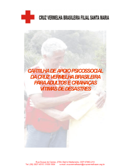 cartilha de apoio psicossocial da cruz vermelha brasileira para