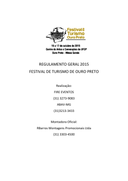 - Festival de Turismo Ouro Preto