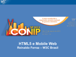 HTML5 e Mobile Web