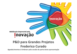 P&D para Grandes Projetos Frederico Curado