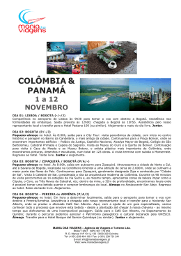 COLÔMBIA & PANAMÁ