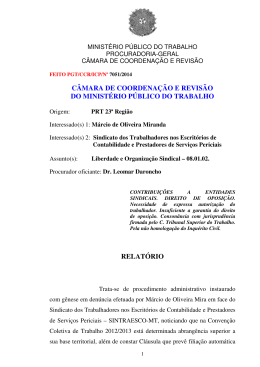 Processo PGT/CCR/nº 7051/2014
