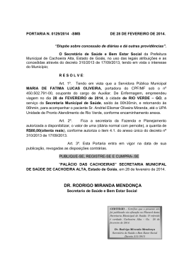 DR. RODRIGO MIRANDA MENDONÇA - Prefeitura de Cachoeira Alta