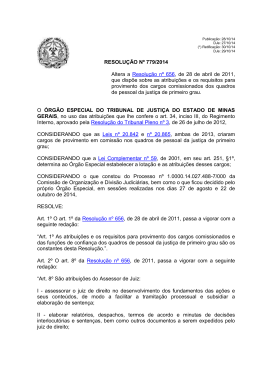Resolução nº 779/2014 - Tribunal de Justiça de Minas Gerais