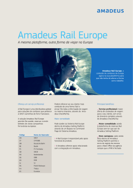 Amadeus Rail Europe