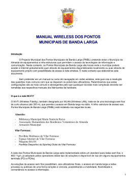 Manual Wireless - Câmara Municipal de Almeida