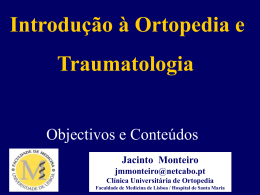 Introduao Ortopedia e Traumatologia