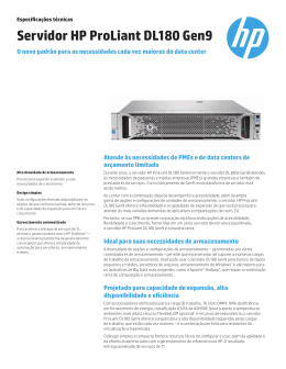 Servidor HP ProLiant DL180 Gen9: O novo padrão para as