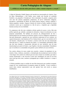 Carta Pedagógica de Alagoas