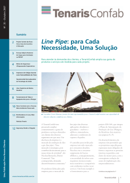 Line Pipe: para Cada Necessidade, Uma Solução